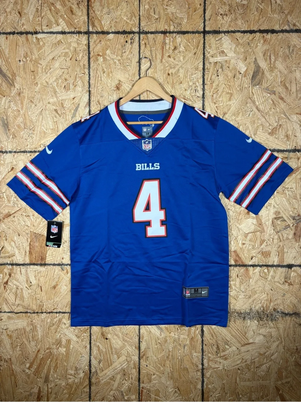 Nike Royal Blue Buffalo Bills #4 James Cook III Men's Jersey - M